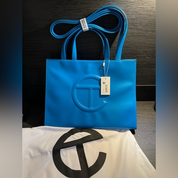 Telfar Medium Cyan Shopping Bag